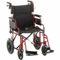 Deluxe Lightweight Transport Chair w/Handbrakes